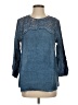 Andree by UNIT 100% Rayon Blue 3/4 Sleeve Blouse Size S - photo 1