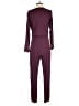 Lively Solid Burgundy Jumpsuit Size S - photo 2