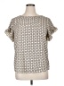 Shein Curve Ivory Short Sleeve Blouse Size 0X - photo 1