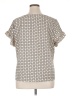 Shein Curve Ivory Short Sleeve Blouse Size 0X - photo 2