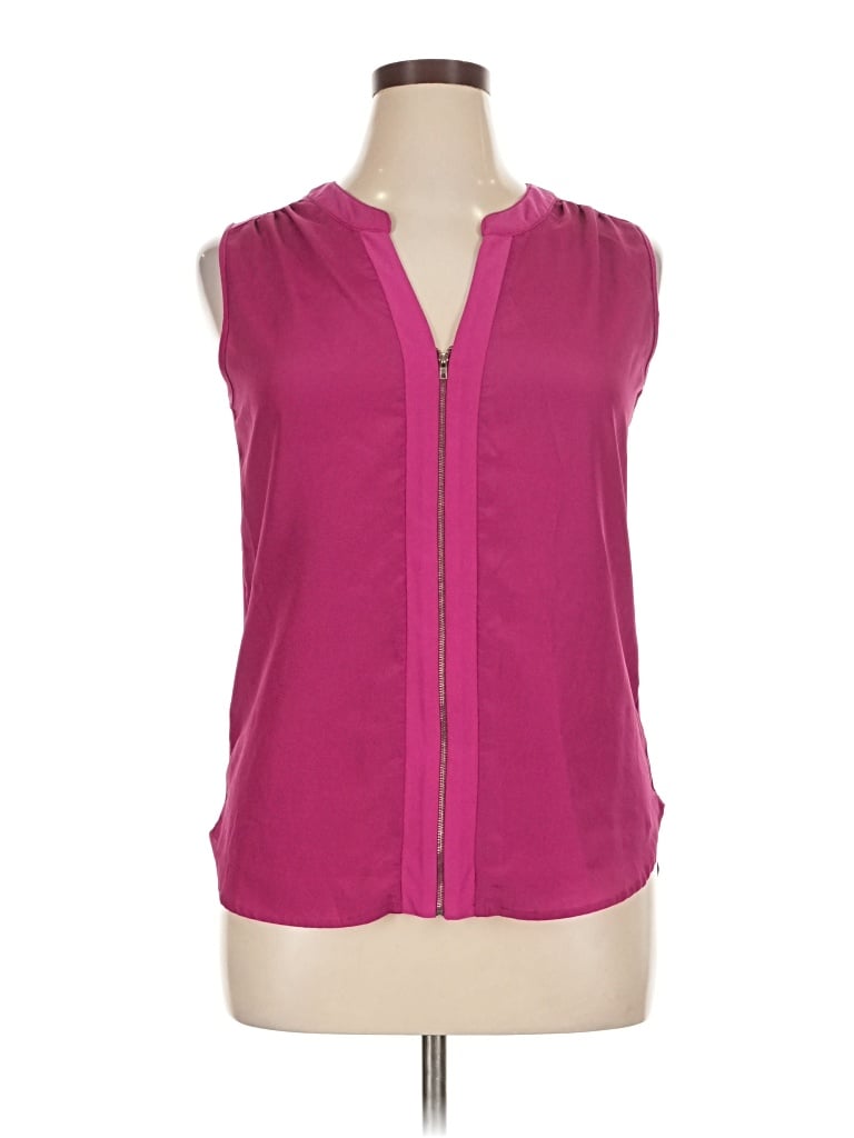Pre-owned Perseption Concept Sleeveless Blouse In Pink