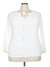 Unbranded White 3/4 Sleeve Blouse Size 4X - photo 1
