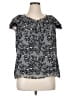 Apt. 9 100% Polyester Gray Short Sleeve Blouse Size XL - photo 1