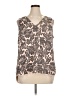 Lane Bryant 100% Polyester Floral Brown Sleeveless Blouse Size 14 - photo 1