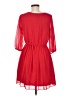 By & By 100% Polyester Solid Red Casual Dress Size M - photo 2