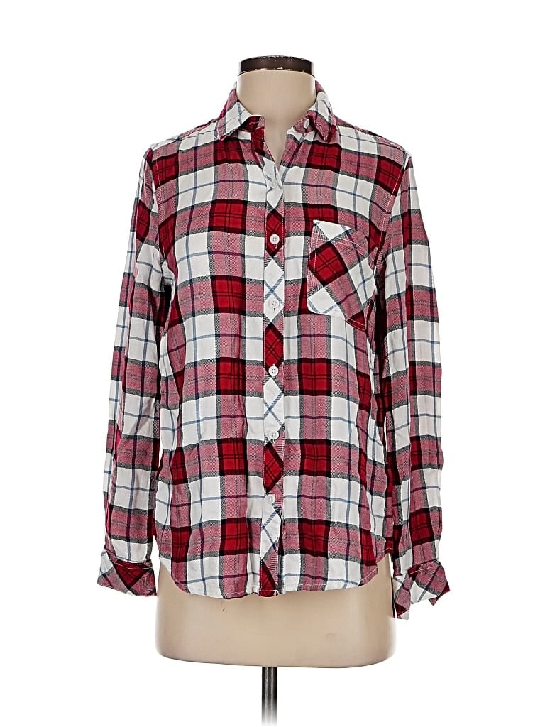 Pre-owned Korye Long Sleeve Button Down Shirt In Red
