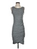 Leith Solid Gray Casual Dress Size S - photo 1