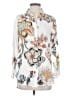 Soft Surroundings 100% Cotton Floral Ivory White 3/4 Sleeve Blouse Size XS - photo 1
