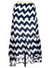 Cals 100% Polyester Chevron-herringbone Blue Casual Dress Size L - photo 1