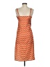 Boohoo 100% Polyester Polka Dots Orange Brown Casual Dress Size 4 - photo 2