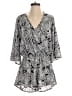 Elan 100% Polyester Paisley Gray Romper Size S - photo 1