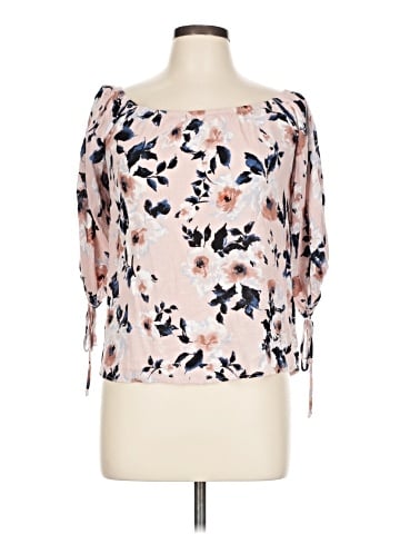 Blue Rain 3/4 Sleeve Blouse (view 1)