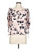 Blue Rain 100% Rayon Floral Pink 3/4 Sleeve Blouse Size L - photo 1
