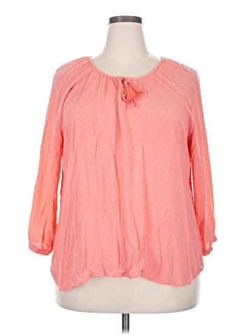 Indigo 3/4 Sleeve Blouse (view 1)
