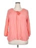 Indigo 100% Rayon Pink 3/4 Sleeve Blouse Size 2X - photo 1