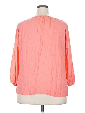 Indigo 3/4 Sleeve Blouse (view 2)