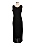 Unbranded Solid Black Casual Dress Size 8 - photo 2