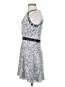 Parker 100% Silk Tweed Silver Cocktail Dress Size XS - photo 5