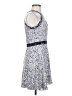 Parker 100% Silk Tweed Silver Cocktail Dress Size XS - photo 4