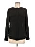 H&M 100% Polyester Black Long Sleeve Blouse Size 6 - photo 1