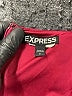 Express 100% Polyester Solid Burgundy Romper Size 2 - photo 3