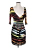 BCBGMAXAZRIA Print Black Cocktail Dress Size S - photo 1