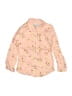 Mudd 100% Cotton Floral Pink Long Sleeve Button-Down Shirt Size 5 - photo 1