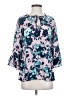 J.Jill 100% Rayon Floral Blue 3/4 Sleeve Blouse Size S - photo 1