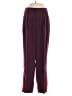 Habitual 100% Polyester Color Block Burgundy Track Pants Size Med (2) - photo 1