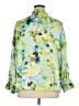 Zara Print Green 3/4 Sleeve Blouse Size XL - photo 2