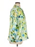 Zara Print Green 3/4 Sleeve Blouse Size XL - photo 4
