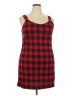 SO Plaid Red Casual Dress Size XXL - photo 1