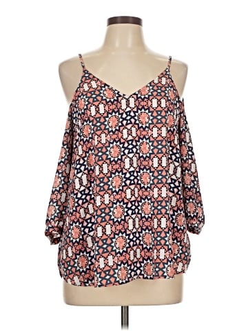 Q&A 3/4 Sleeve Blouse (view 1)