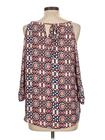 Q&A 3/4 Sleeve Blouse (view 2)