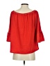 Nicole Miller Artelier Red 3/4 Sleeve Blouse Size S - photo 2