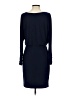 Chaps Solid Blue Casual Dress Size XS - photo 2
