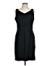Sigrid Olsen 100% Polyester Solid Black Casual Dress Size 12 - photo 1