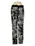 Express 100% Polyester Print Black Casual Pants Size S - photo 1