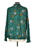 Acosta 100% Polyester Teal Long Sleeve Blouse Size L - photo 2