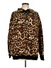 Unbranded Animal Print Brown Pullover Hoodie Size L - photo 1