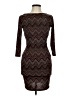 Veronica M. Chevron-herringbone Brown Cocktail Dress Size M - photo 1