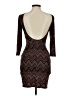 Veronica M. Chevron-herringbone Brown Cocktail Dress Size M - photo 2