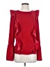 Amaryllis 100% Polyester Red Long Sleeve Blouse Size S - photo 1