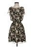 Express 100% Polyester Floral Black Casual Dress Size S - photo 1