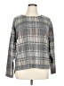 Kaileigh Plaid Gray Pullover Sweater Size XL - photo 1