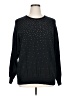 C.D. Daniels 100% Cotton Stars Black Pullover Sweater Size 1X - photo 1