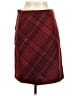 J.Crew Argyle Burgundy Wool Skirt Size 6 - photo 2