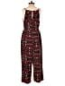 Greylin Graphic Burgundy Brown Jumpsuit Size S - photo 2