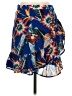 Red Carter 100% Polyester Tropical Blue Casual Skirt Size S - photo 1