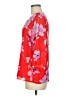 Calvin Klein 100% Polyester Floral Red 3/4 Sleeve Blouse Size M - photo 5
